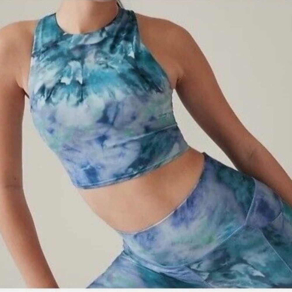 Athleta Conscious Crop Printed D-DD+